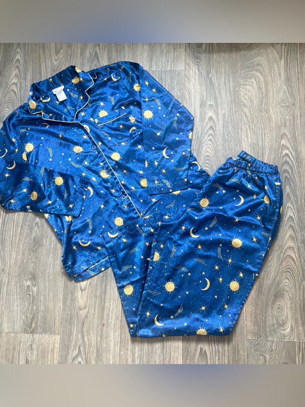 VTG Character Celestial Y2K Sun & Moon Pajama set M